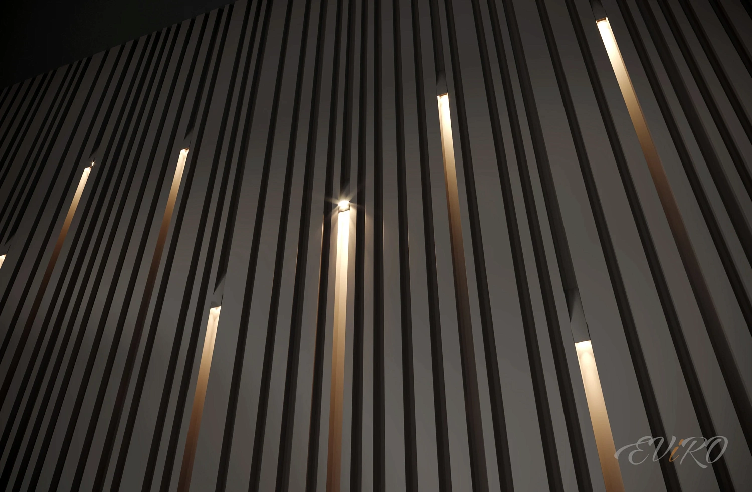 Гипсовая 3D панель EViRO Barcode + LED